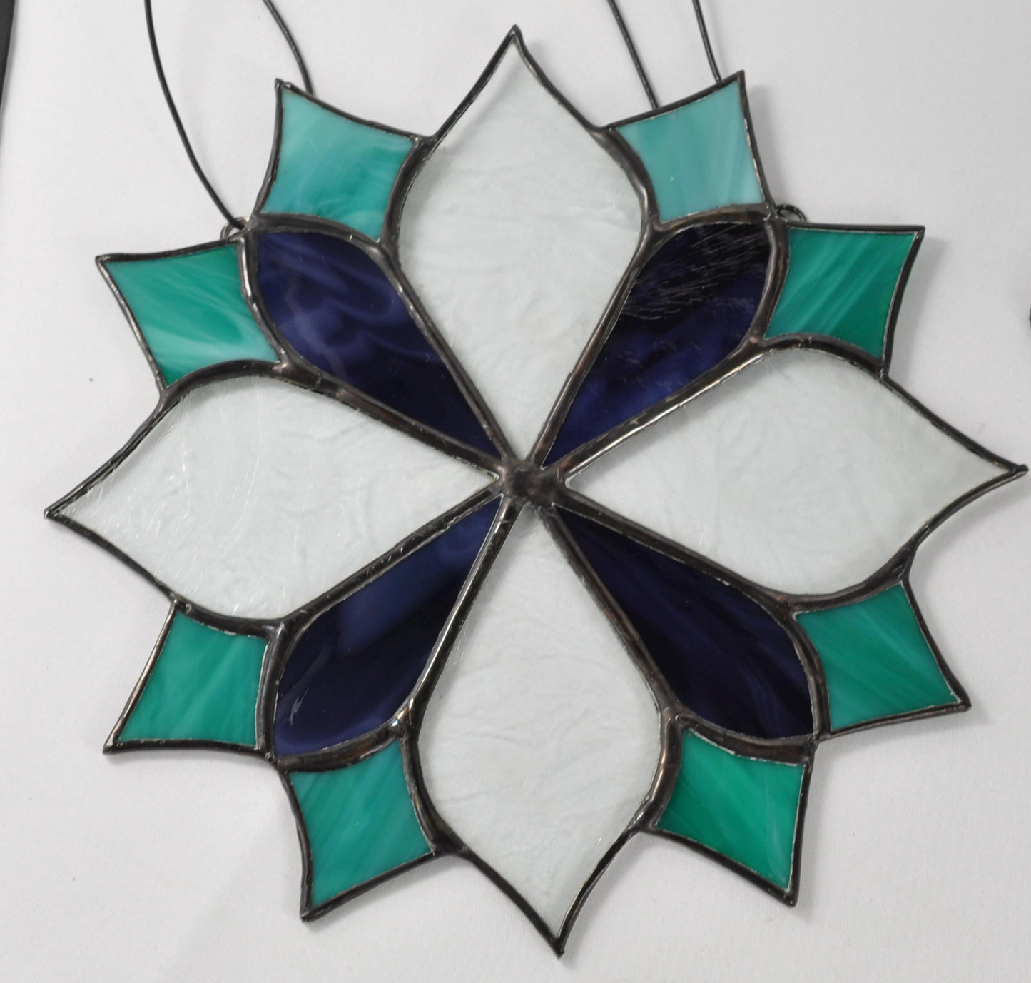 Purple, Green and Clear Sun-Catcher