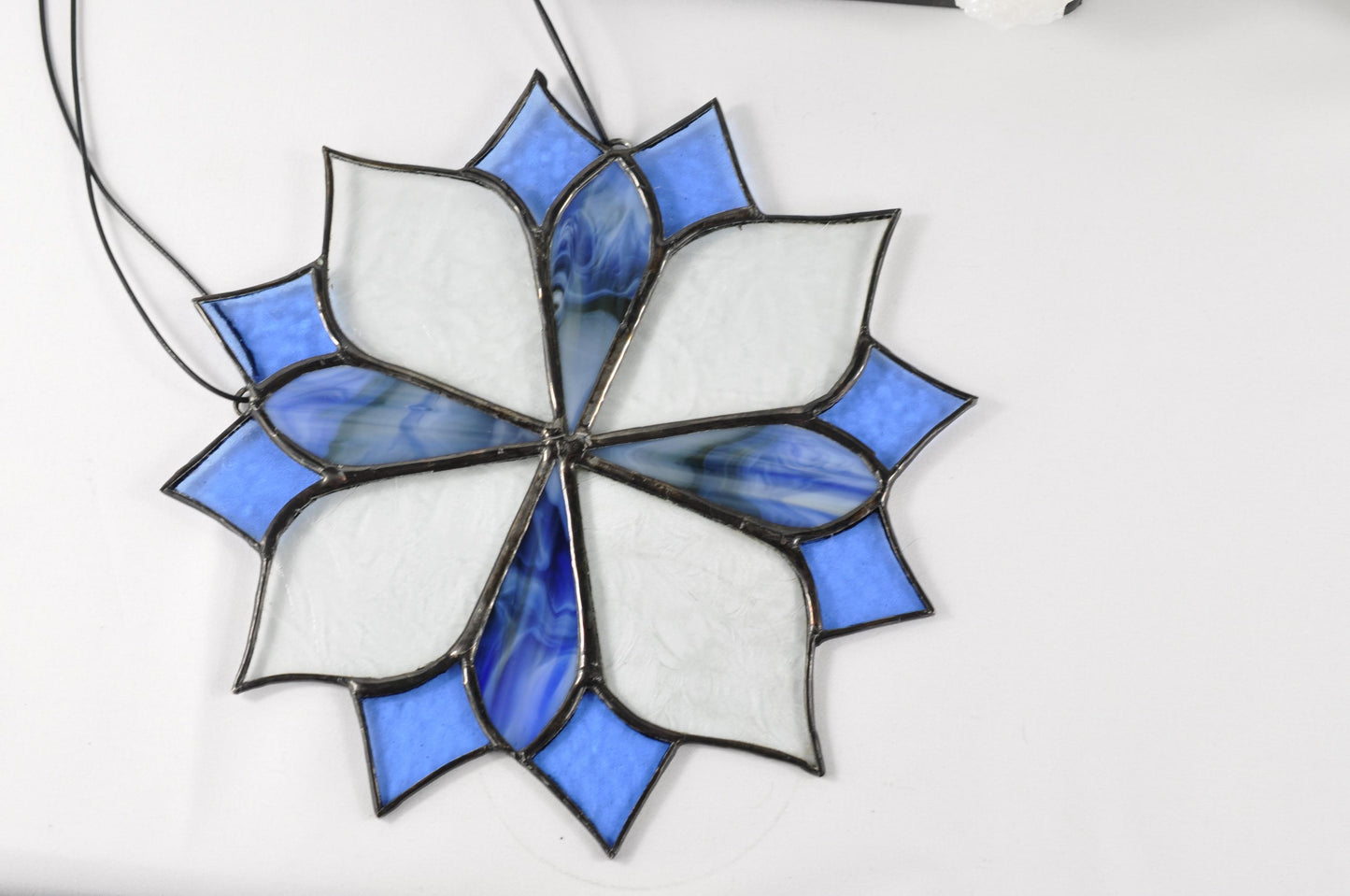 Multi Blue and Clear Sun-Catcher