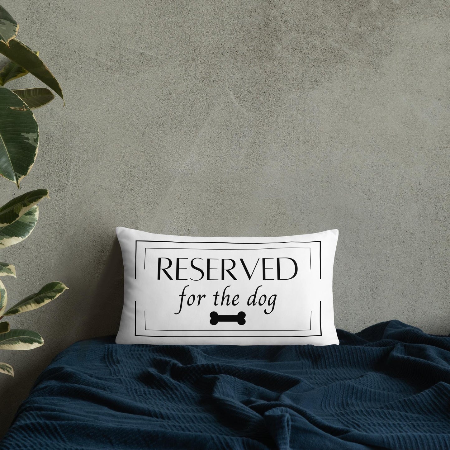 Reserved For The Dog Decorative Pillow
