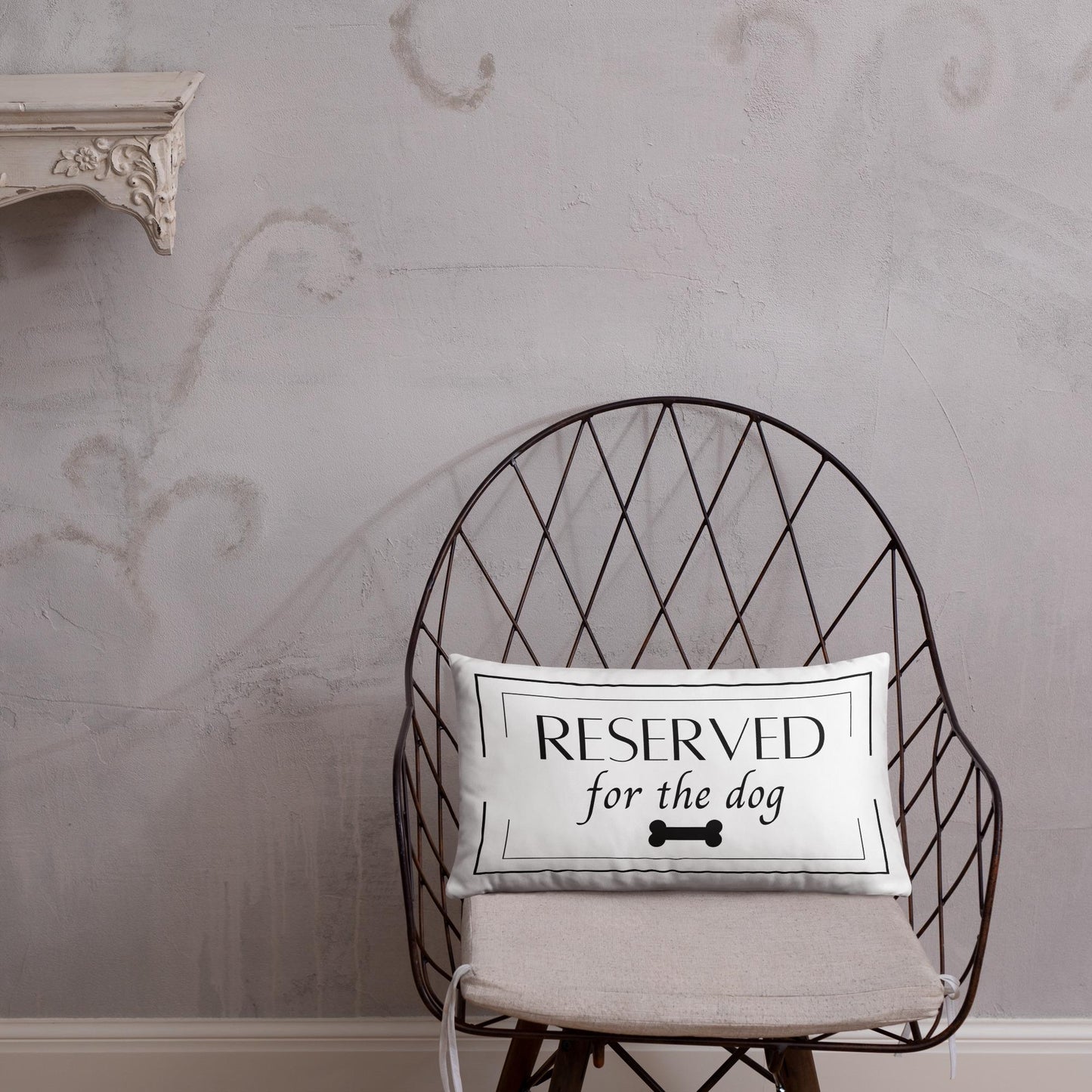 Reserved For The Dog Decorative Pillow