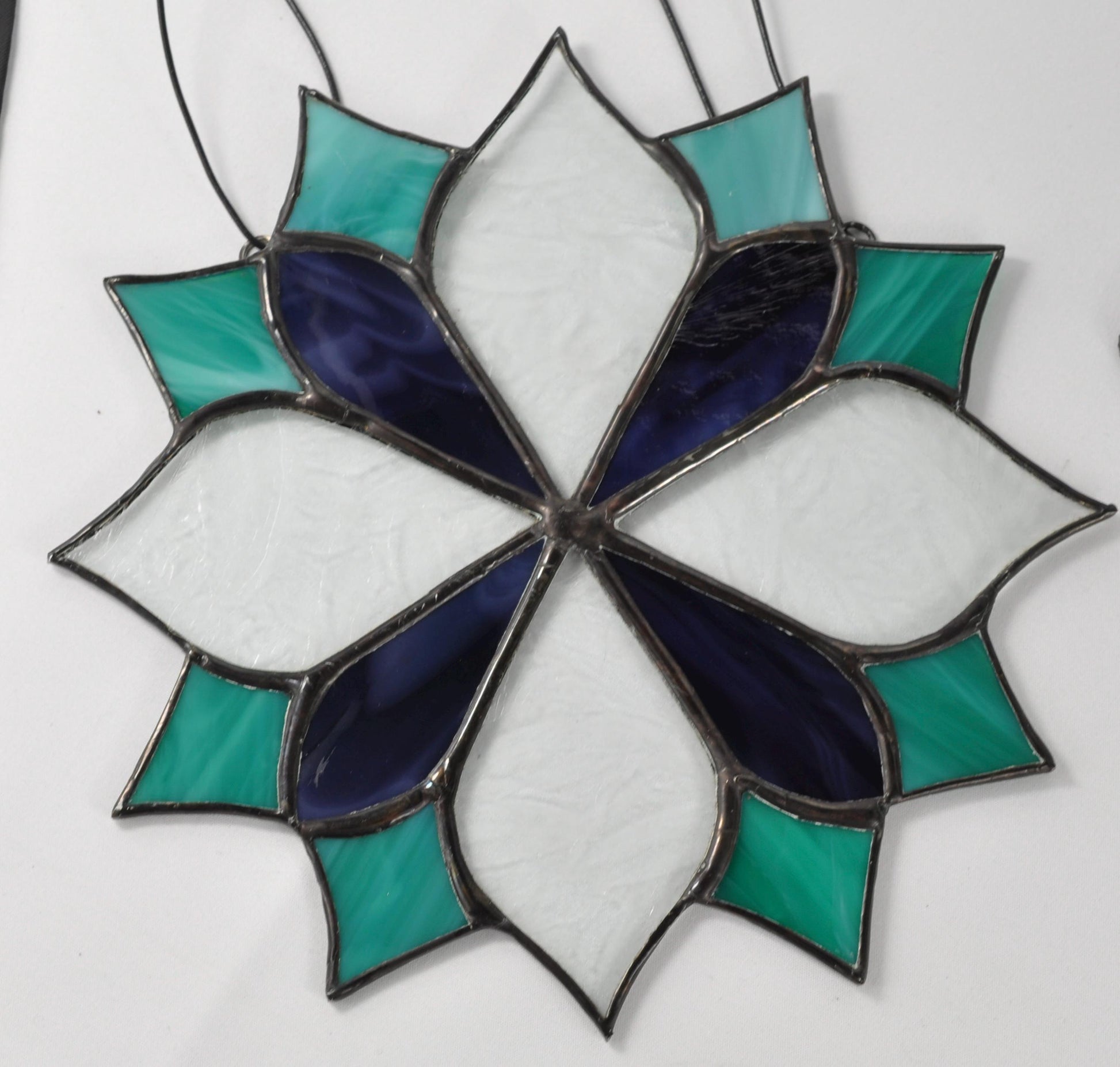 Purple, Green and Clear Sun-Catcher