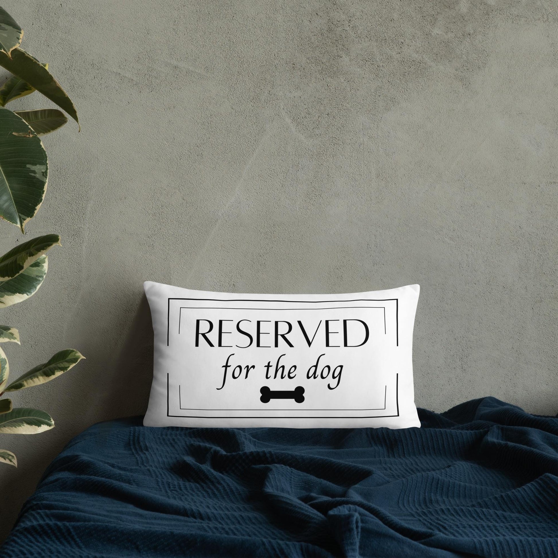 Reserved For The Dog Decorative Pillow