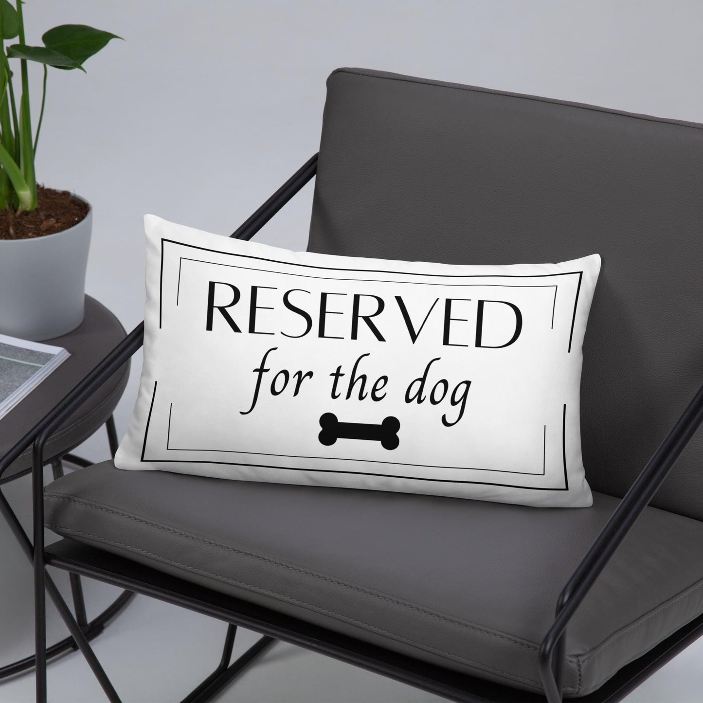 Reserved For The Dog Decorative Pillow