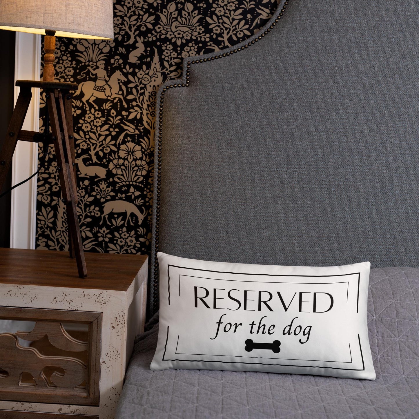 Reserved For The Dog Decorative Pillow