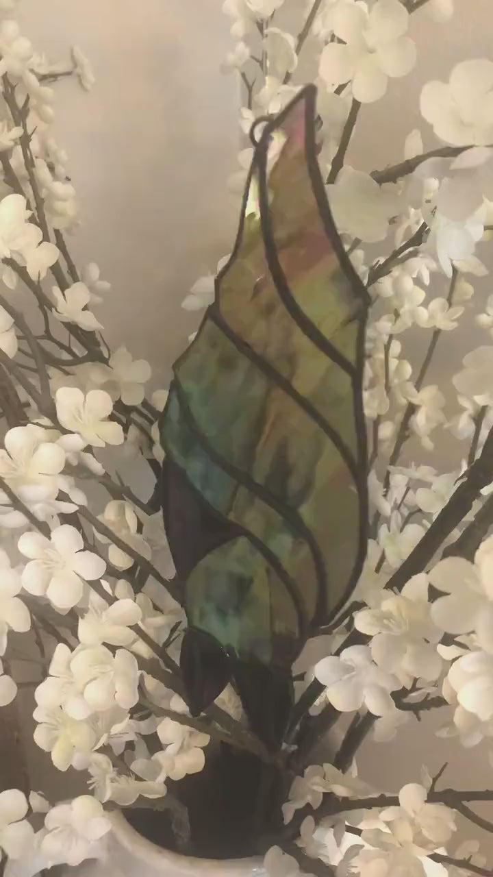 Bat Halloween Décor – Stained Glass Vampire Bat Window Hanging. Great Bat Halloween Gift Stained Glass Suncatcher